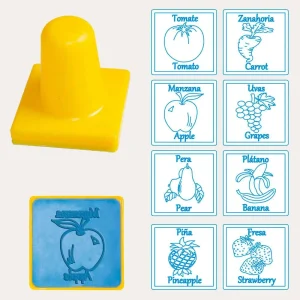 Sellos Bilingües Frutas y Verduras