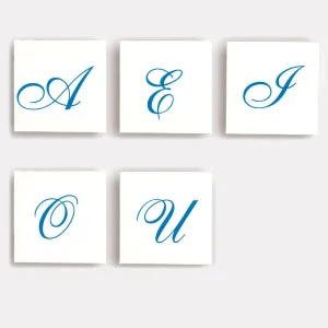 Letras Impresas Mayúsculas Cursivas con 200