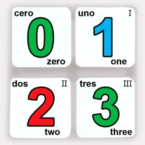 Memoria de Números 20 pzas