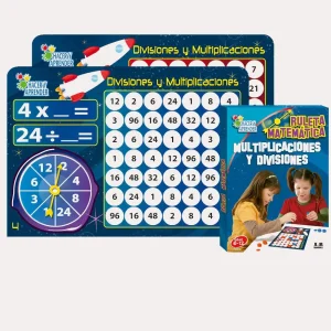 Ruleta matemática de multiplicaciones y divisiones