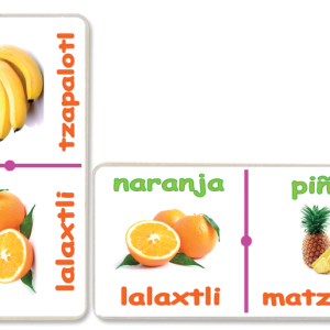 Dominó Jumbo Frutas Español-Náhuatl