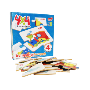 ROMPECABEZAS 4X4 TRANSPORTES