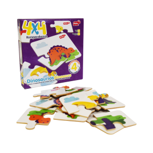 ROMPECABEZAS 4X4 DINOSAURIOS