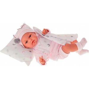 Muñeca Toneta con Cojín Rosa 34cms