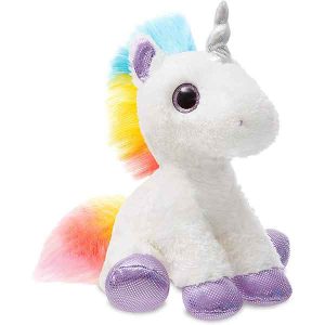 Peluche Unicornio Blanco Multicolor 31 cm