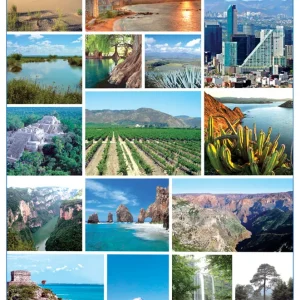 Póster México y sus Paisajes