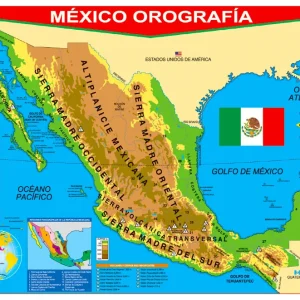 Póster México con Orografía