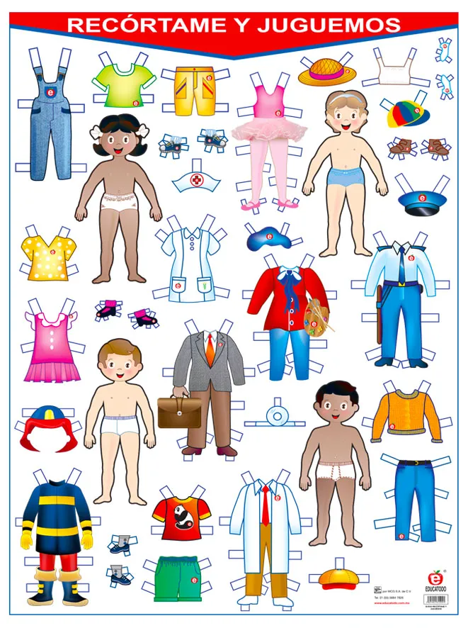 Póster Recórtame y Juguemos