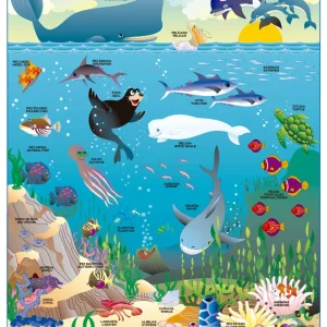 Póster Animales del Mar