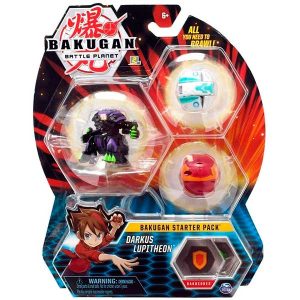 Bakugan Figura Starter Pack Darkus Lupitheon
