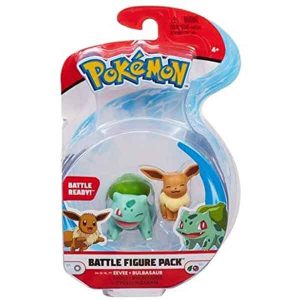 Pokemon Figura Combate Eevee y Bulbasaur