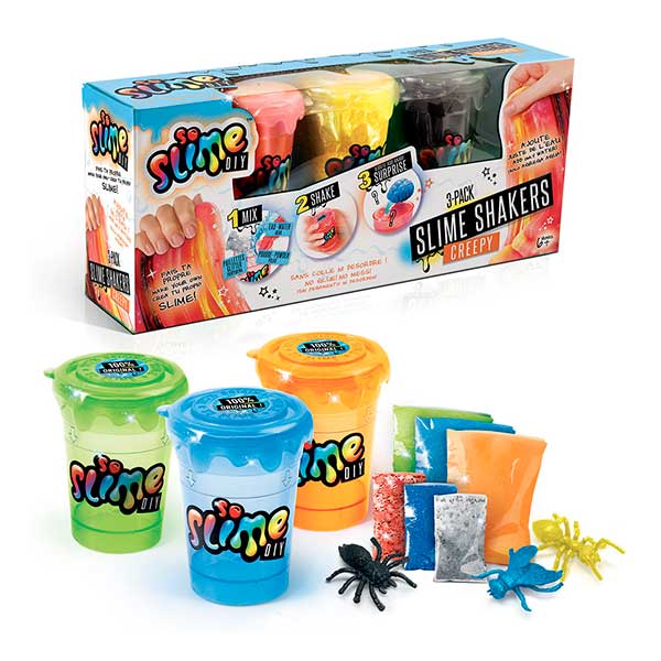 Pack 3 Slime Shakers Creepy Insect