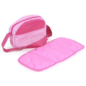 Bolso para Cochecito Rosa con Topos