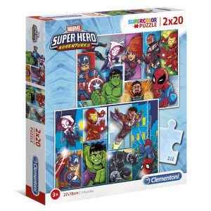 Puzzle 2x20p Super Hero Adventures