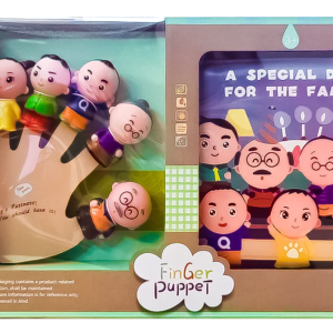 SET DE LIBRO Y TITERES DE DEDO LA FAMILIA