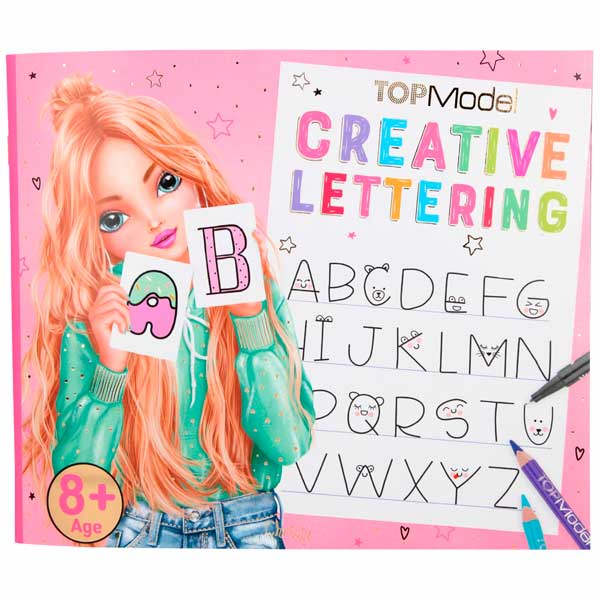 Top Model Libro para Pintar Lettering
