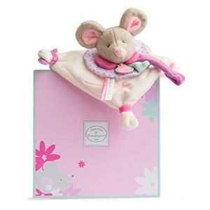 Doudou Porta Chupete Ratita Souris Pearly