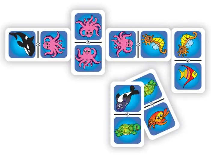 DOMINÓ ANIMALES DEL MAR J-0123 - Imagen 2