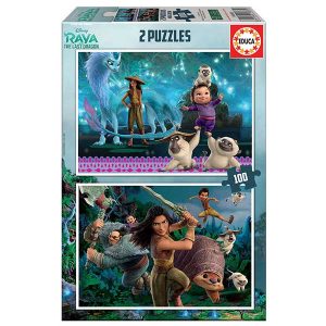 Raya y el Último Dragón Puzzle 2x100p