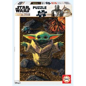 Puzzle 1000p Baby Yoda Mandalorian