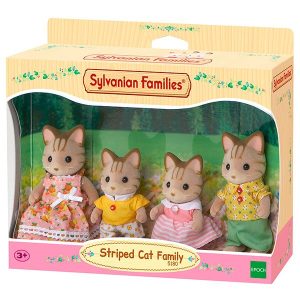 Sylvanian Families 5180 Familia Gatos Rayas