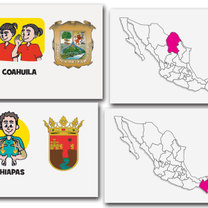 Flash Cards República Mexicana (Lenguaje Sordomudos)