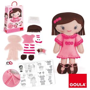 Kit Coser Muñeca Camille Rosa 28cm