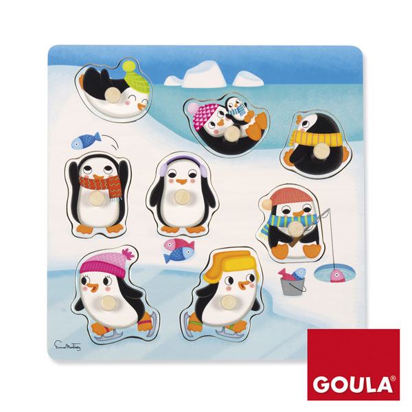 Puzzle 9p Pingüinos