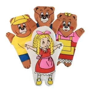 Guiñol Ricitos de oro (4 pzs)