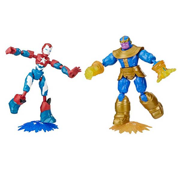 Marvel Iron Patriot vs Thanos Bend and Flex