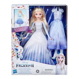 Frozen Muñeca Elsa Reina Transformacion