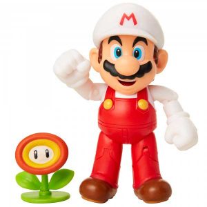 Super Mario Figura Mario de Fuego 10cm