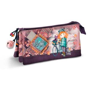 Estuche Escolar Triple Forever Ninette Bicycle