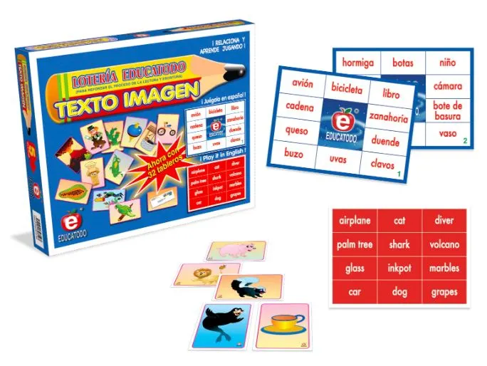 LOTERÍA TEXTO IMAGEN M-0053 - Imagen 2
