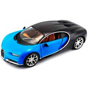 Coche a Escala Bugatti Chiron Azul 1:24
