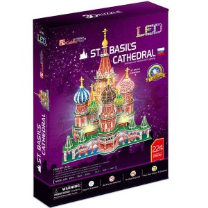 Puzzle 3D Led Catedral S.Basili Cubic Fun