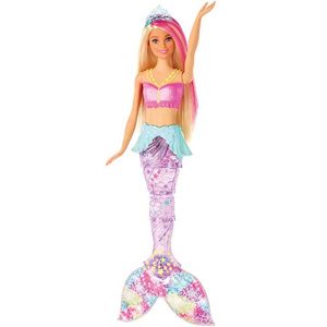 Muñeca Barbie Sirena Nada y Brilla Dreamtopia