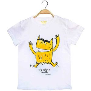 Monstruo Colores Camiseta Amarilla T-2