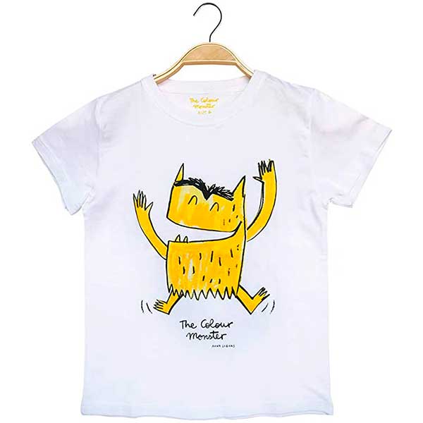 Monstruo Colores Camiseta Amarilla T-2