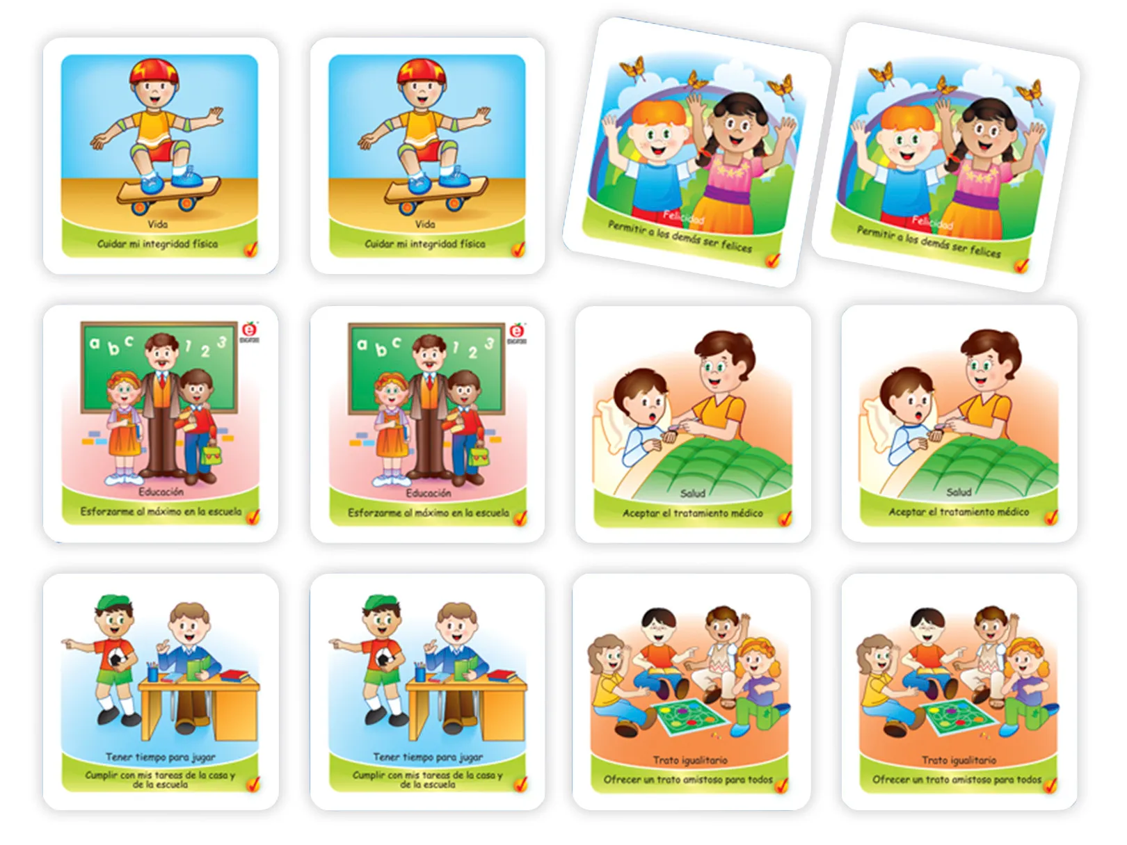 MEMOPARES DE DERECHOS Y OBLIGACIONES J-1713 - Imagen 2