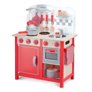 Cocina Infantil de Madera Bon Appetit Roja