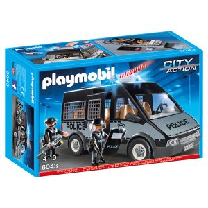 Furgon de Policia con Luces y Sonido Playmobil