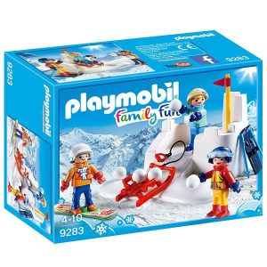 Playmobil Family Fun 9283 Lucha de Bolas de Nieve