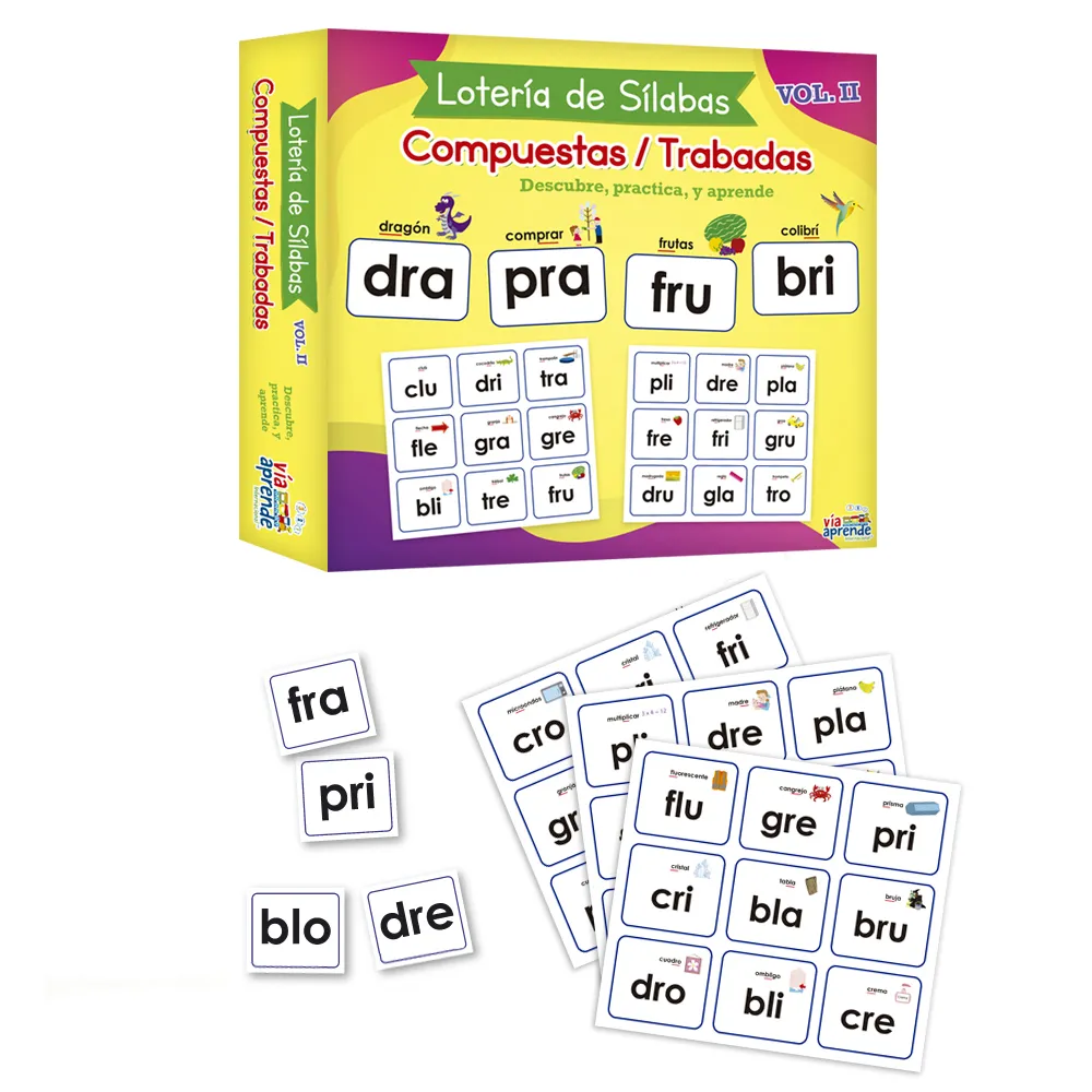 LOTERÍA SÍLABAS COMPUESTAS
