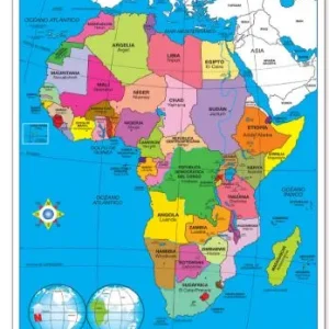 Póster África / África Física
