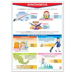 Póster Sinónimos Y Antónimos