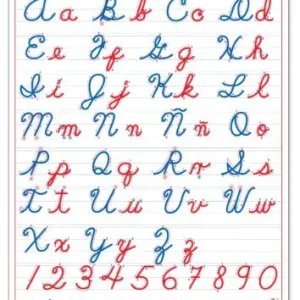 PÓSTER LETRA CURSIVA B-0237