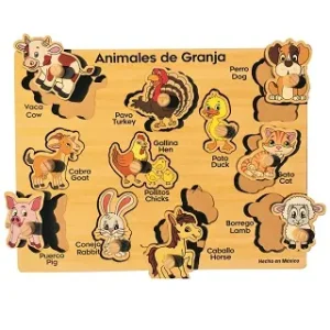 RESAQUE Animales de la granja (Inglés – español)
