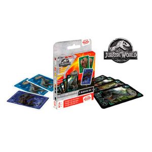 Juego de Cartas Jurassic World Game 3 en 1