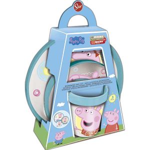Peppa Pig Vajilla Antideslizante 3 Piezas
